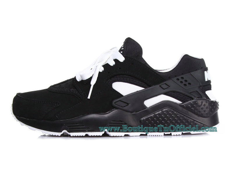 huarache homme noir et blanche