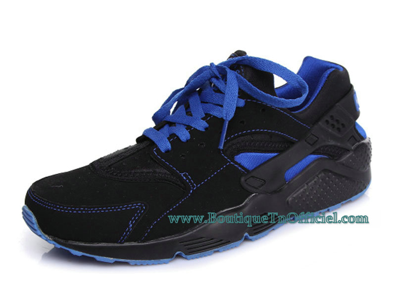 huarache montant noir et bleu