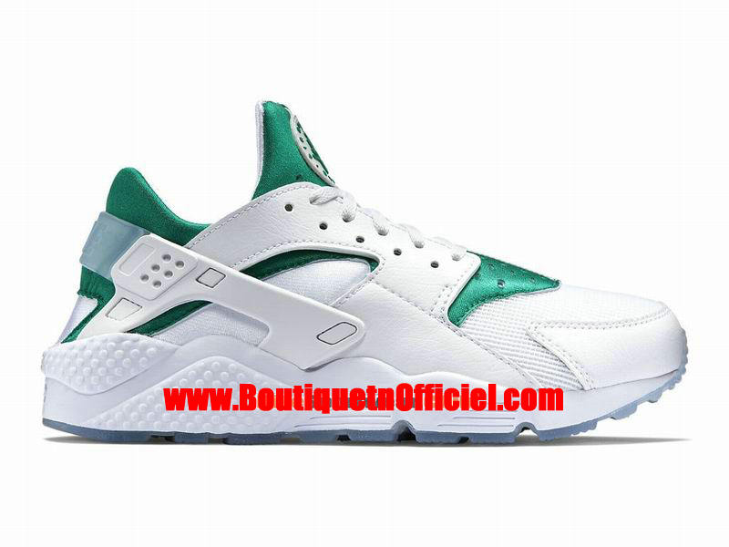 nike huarache blanche vert