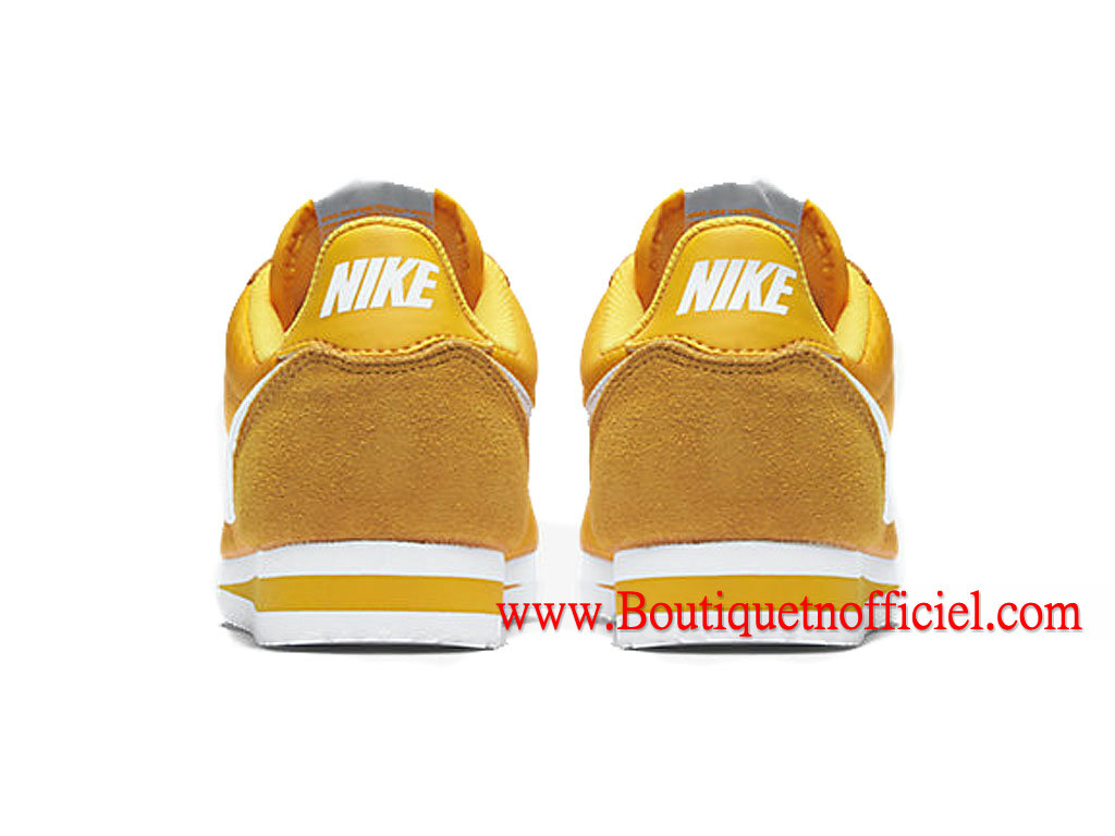 Nike Classic Cortez 15 Nylon GS Chaussures Pour Femme Jaune Nike Classic Cortez 15 Nylon GS Chaussures Pour Femme Jaune
